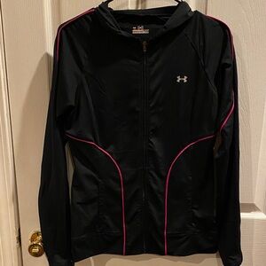 Under Armour Women's Utility Jacket in Black with Pink Accents size Small
875